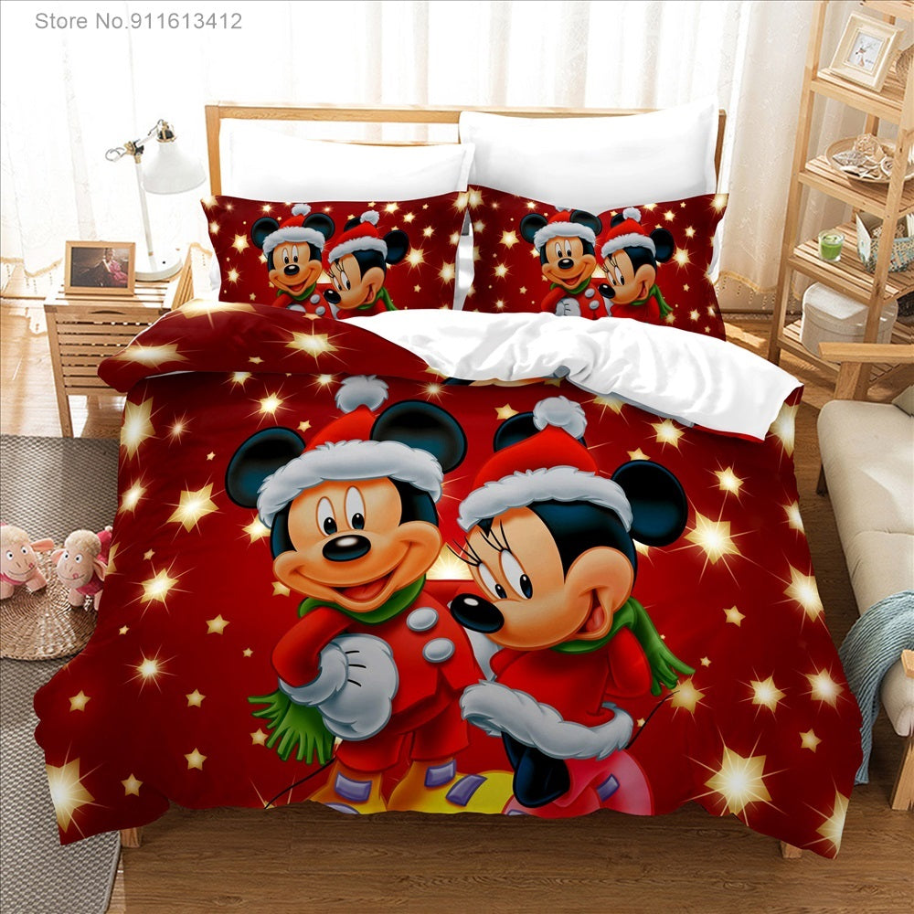 Louis Vuitton Mickey Mouse Bedding Set Duvet Cover Bedset