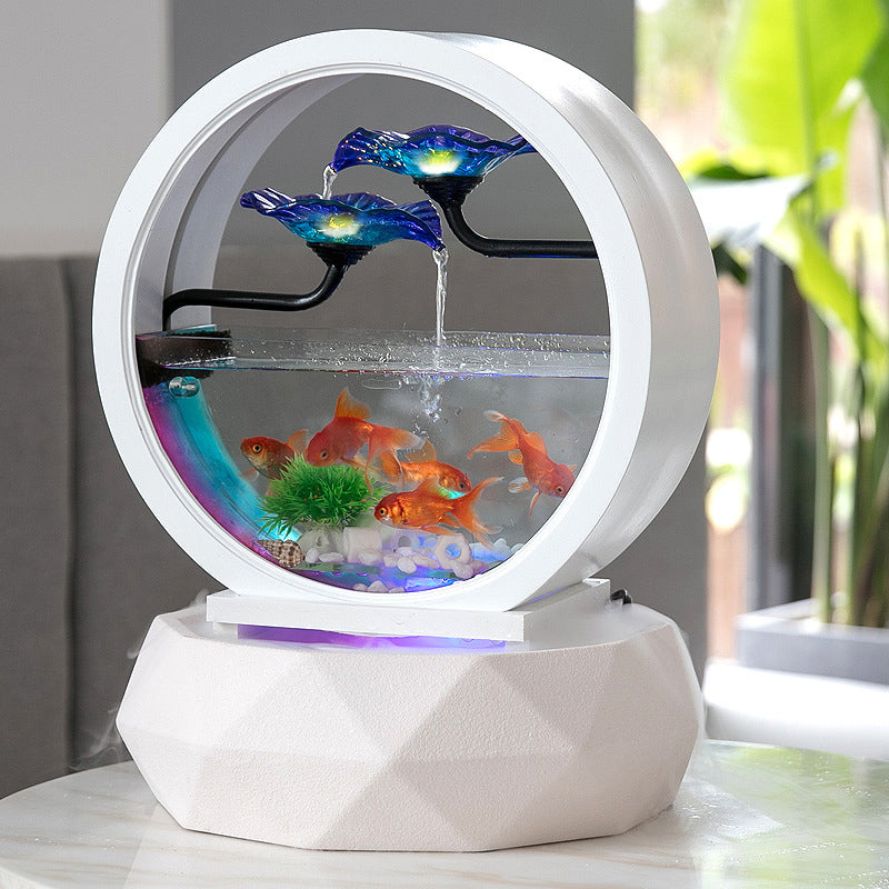 Creative Design Ceramic Stunning Fish Tank Indoor Fountain –
