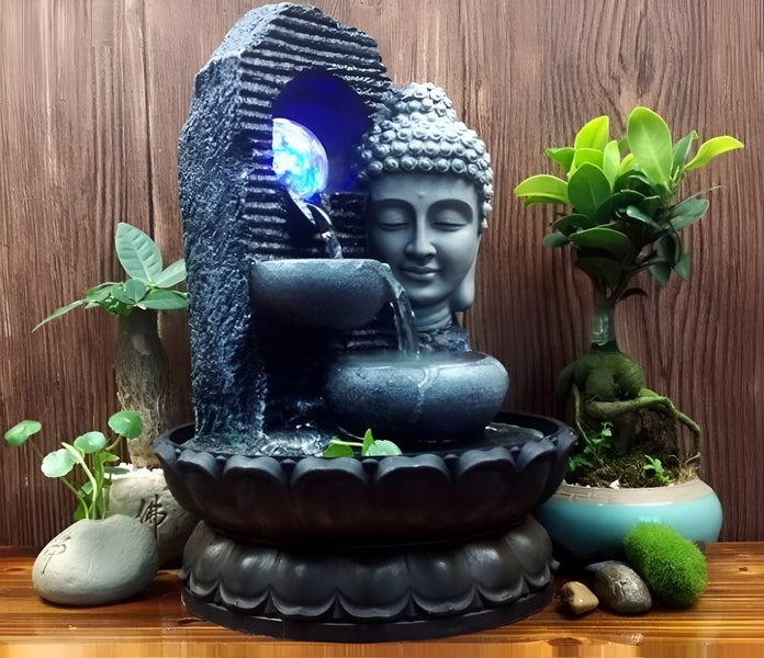 Serene Balance: Incorporating Indoor Fountains with Modern Furniture