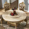 Heritage Elegance Round Marble Dining Set Including Lazy Susan / Lixra