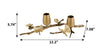 Nature Inspired Metal Candlestick Holder