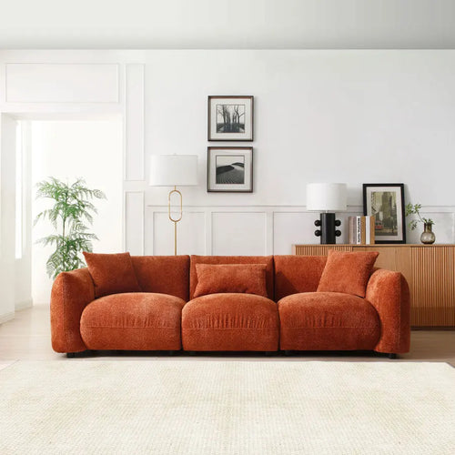 Modern Thick Comfortable Velvet Fabric Style Sofa / Lixra