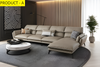 L-Shaped Minimalistic Leather Sectional Sofa Set / Lixra