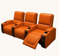 Modern Power Reclining LED Leather Sofa Set / Lixra
