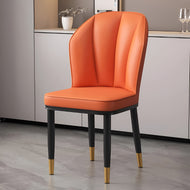 4-Piece Glossy Leather Dining Chairs / Lixra
