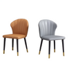 Set Of 4 Cozy Leather Dining Chairs / Lixra