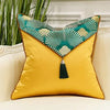 Shimmering Green & Colorful Pillow Cover / Lixra