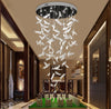 Long Leaf Shaped Modern Glass Chandelier LED Lights  / Lixra