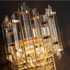 Luxury Bedroom Golden Crystal Wall Sconce / Lixra