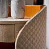 Set Of 2 Golden Contemporary Wooden Nightstands / Lixra