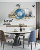 Art Wall Clock With Creative Storage Rack / Lixra