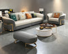 Leather Upholstery Luxurious Sofas With Ottoman / Lixra