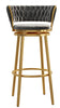 Set Of 3 High Raised Swivel Counter Bar Stools / Lixra