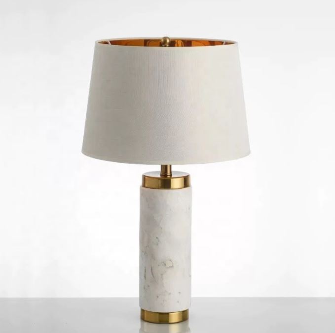 Luxury White Base Living Room Table Lamp/ Lixra