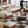 Luxury Sectional Dual Color Leather Sofa Set / Lixra