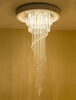 Spiral Shaped Long Lustrous Crystal Chandelier / Lixra