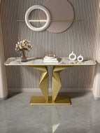 Modern Luxury Marble Top Accent Table / Lixra