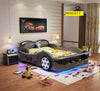 Modern LED Car-Shaped Kids Bed / Lixra