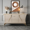 Marble-Top Wooden Modern Buffet Table / Lixra