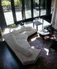 Streamlined Sectional Sofa In Elegant Fabric/ Lixra