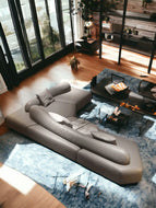 4-Seater Leather Sectional Sofa Set / Lixra