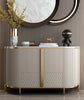 Modern Style Marble Top Wooden Buffet Table With Storage / Lixra