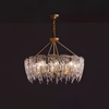 Crystal Designed Golden Metal LED Chandelier / Lixra
