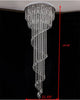 Spiral Shaped Long Lustrous Crystal Chandelier