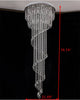 Spiral Shaped Long Lustrous Crystal Chandelier / Lixra
