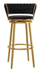 Swivel Counter Height Set of 2 High Raised Chairs / Lixra