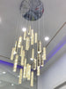 Ultra Modern Electroplated Gold & Chromium Clear Accents Crystal Chandelier / Lixra