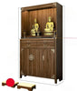 Lotus Touch Elegant Solid Wood Cabinet With Metal Handle / Lixra