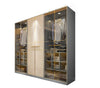 Elegance In Storage Wooden & Glass Door Wardrobe / Lixra