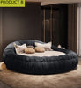 Italian Style Cloud-Like Comfort Velvet Round Bed/ Lixra