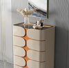 Luxury Dresser and Drawer Set With A Sleek Glass Top / Lixra