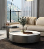 Marble Coffee Table Set With Glass Side Table / Lixra