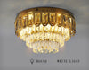 Golden Glow Round Flush Mount Lighting / Lixra