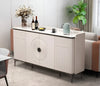 Marble-Top Metallic Base White Buffet Table / Lixra