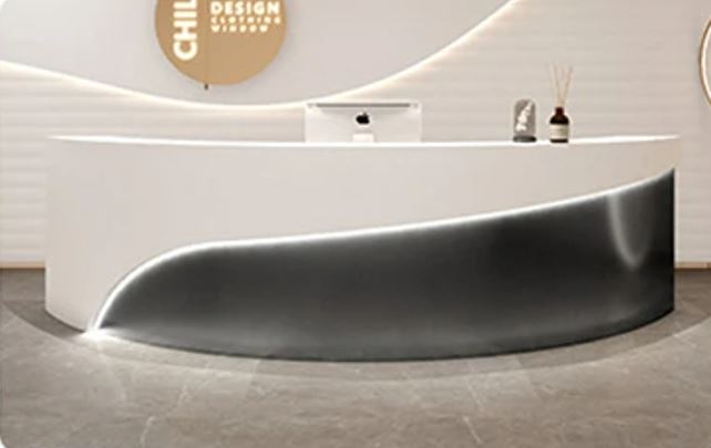 Ultra Modern Luxurious Office Reception Desk / Lixra
