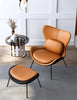 Luxurious Accent Chair With Stool Set