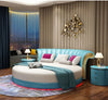 Modern Tufted Stylish Round Leather Bed / Lixra