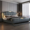Modern Luxury Bed With Leather Upholstery / Lixra