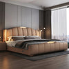 Modern Luxury Bed With Leather Upholstery / Lixra