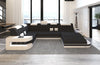 The Luxe Lounge Fabric Sectional Sofa with Recliner/Lixra