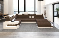 The Luxe Lounge Beautiful Fabric Sectional Sofa / Lixra
