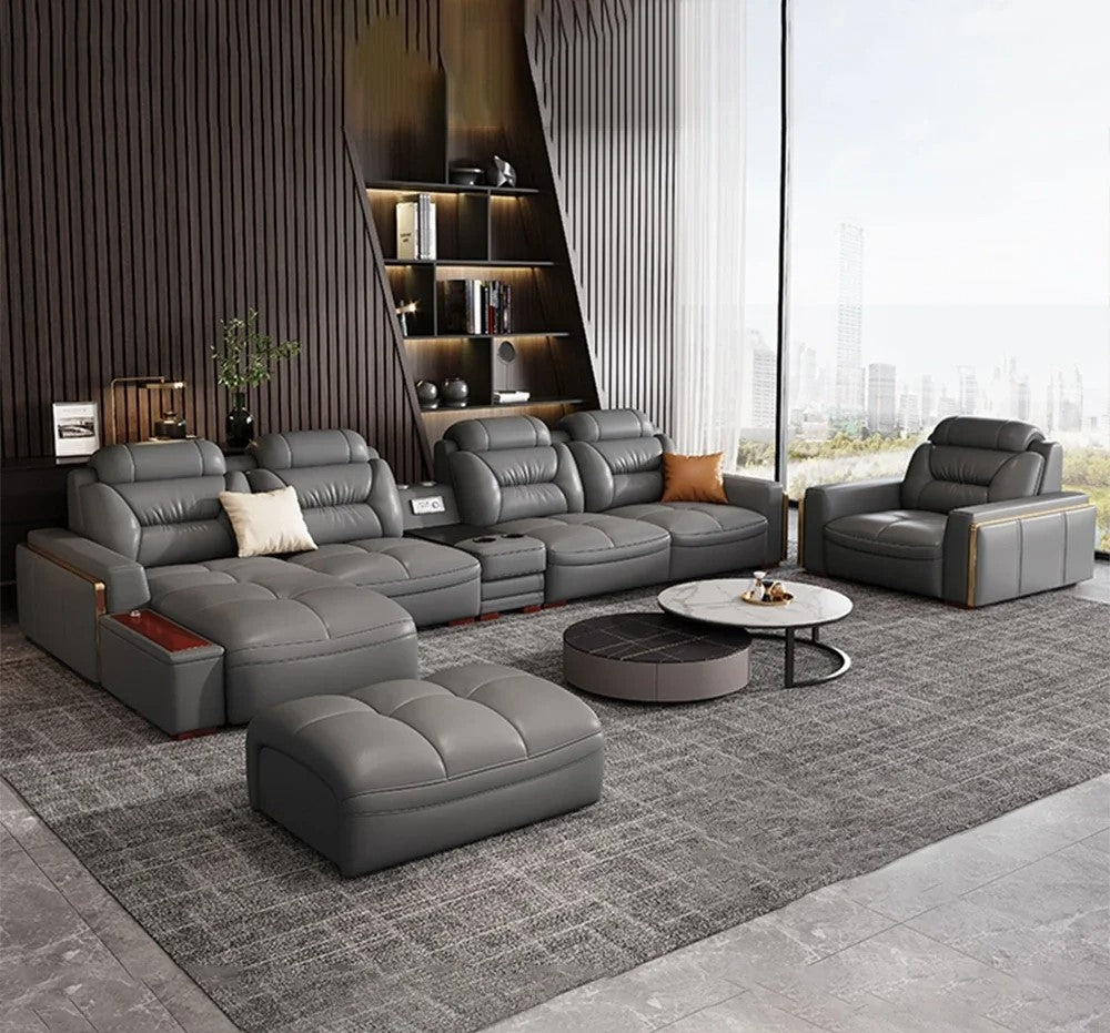Modern Sectional Leather Sofa Set / Lixra
