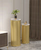 Golden Touch Marble Pedestal Stand / Lixra