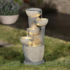 Modern LED Outdoor Resin Water Fountain / Lixra