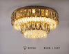 Golden Glow Round Flush Mount Lighting / Lixra