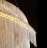 Asymmetric LED Chandelier With Aluminum Chains/ Lixra